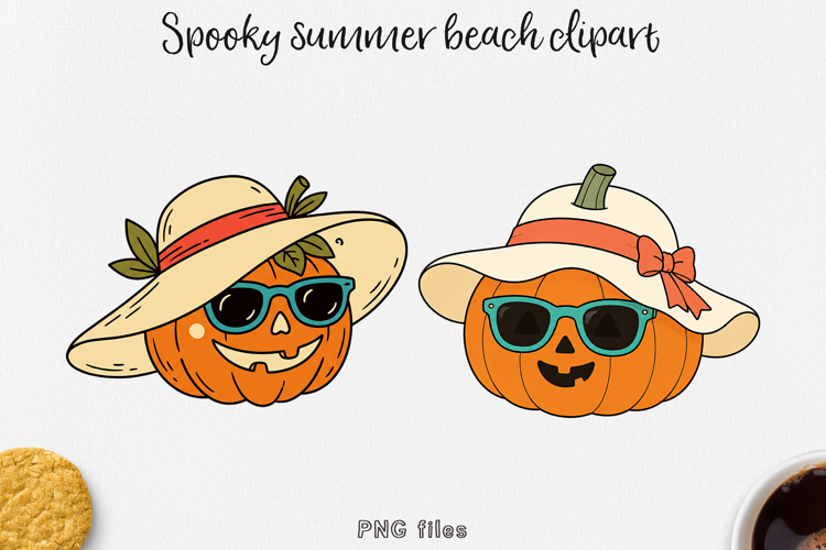 Summer Halloween Clipart Beach PNG Designs.