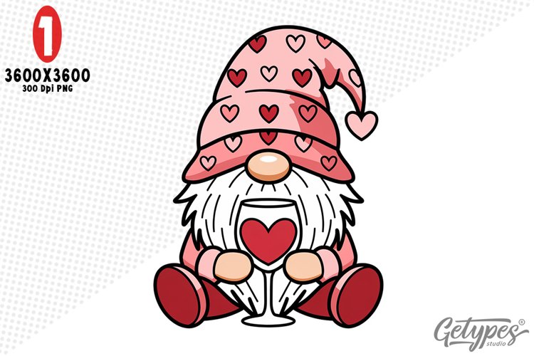 Valentine Gnome Clipart Image 18