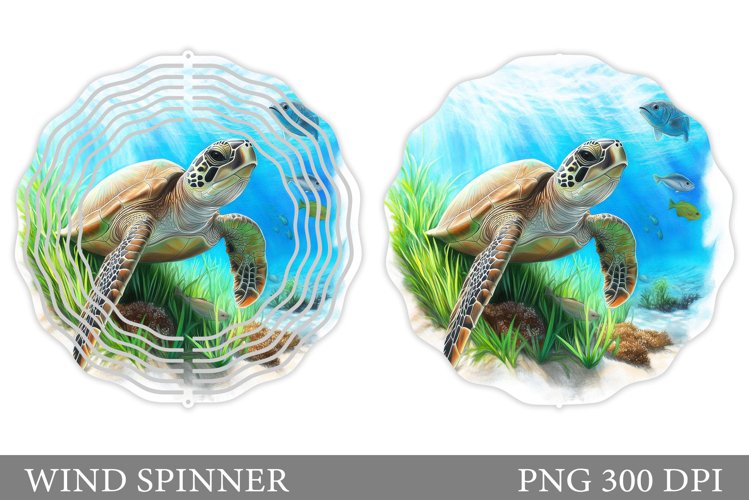 Turtle Wind Spinner Design. Sea Turtle Wind Spinner