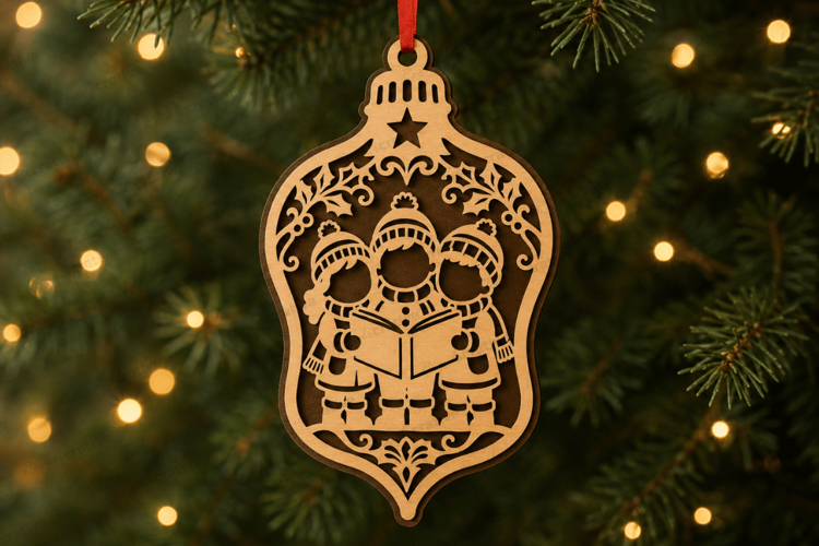Nativity Lamp Ornament Laser Cut Christmas SVG,Christmas SVG