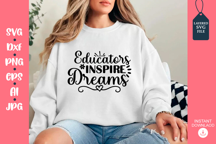 Teacher Svg Design, Teacher Quote Svg, Teacher Svg example image 1