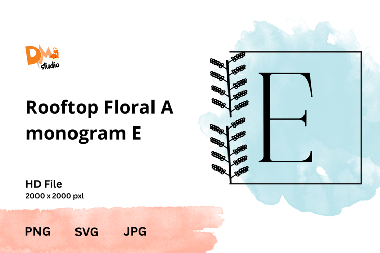 Rooftop Floral Monogram