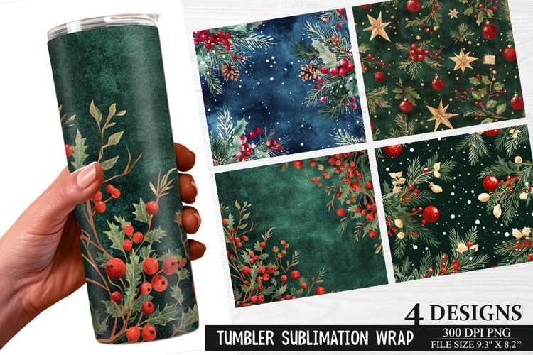 Christmas Tumbler Wrap Image 4