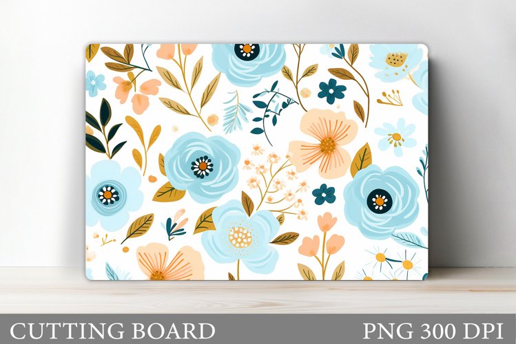 Flowers Cutting Board Design. Flowers Kitchen Cutting Board example image 1