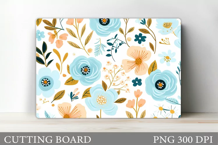 Flowers Cutting Board Design. Flowers Kitchen Cutting Board