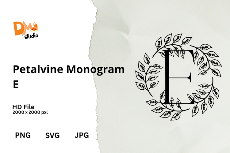 Floral Monogram Letter Svg Image 18
