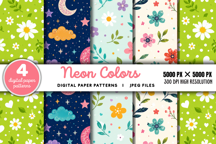 Neon Color Background Image 4