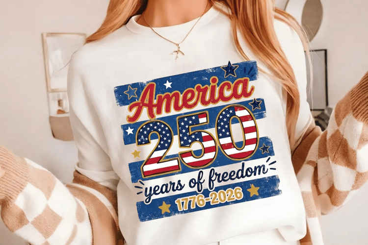 America 250 years of freedom PNG T-Shirt|4th of July PNG