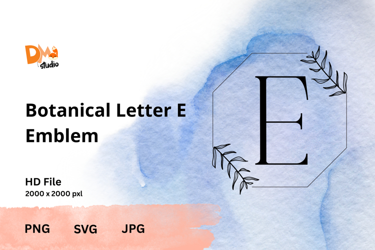 Leaf Monogram Svg Image 9