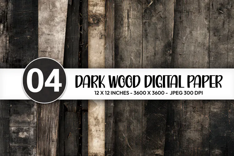 Dark Wood Digital Paper