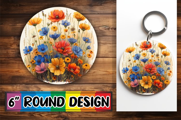 Charming Floral Keychain Art