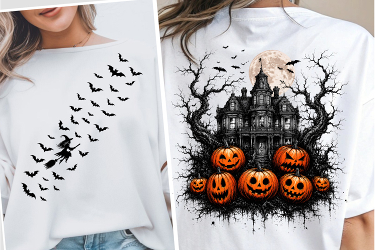 Trendy Haunted House PNG, Trending Halloween PNG, Spooky PNG