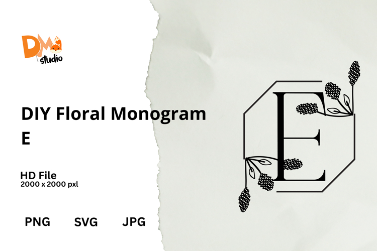 DIY Floral Monogram (6058102)
