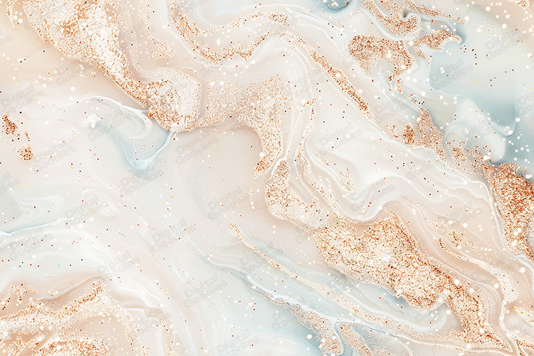Rose Gold Liquid Marble Agate Background