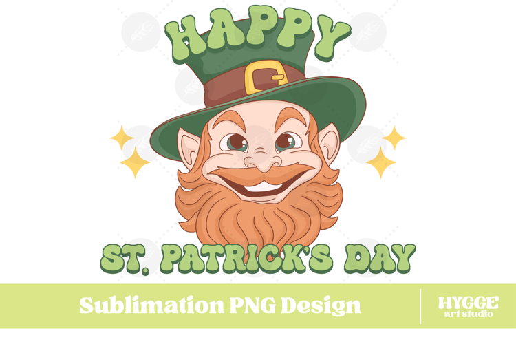 Happy St Patricks Day PNG DTF Irish Lucky Leprechaun Beer