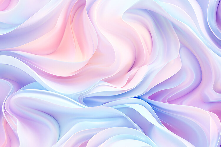 Swirling pastel colors in shades of pink, blue, and purple