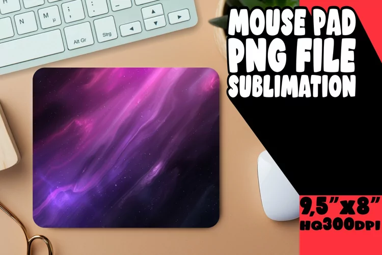 Unique Gradient Pattern Mouse Pad for Sublimation