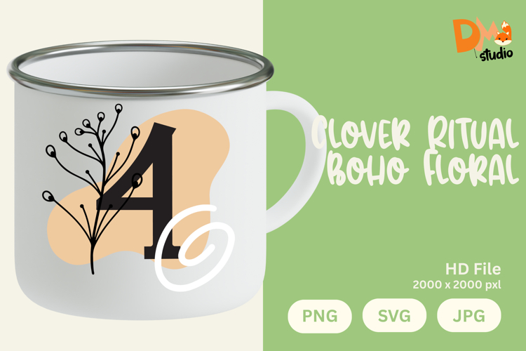Floral Monogram Letter Svg Image 5