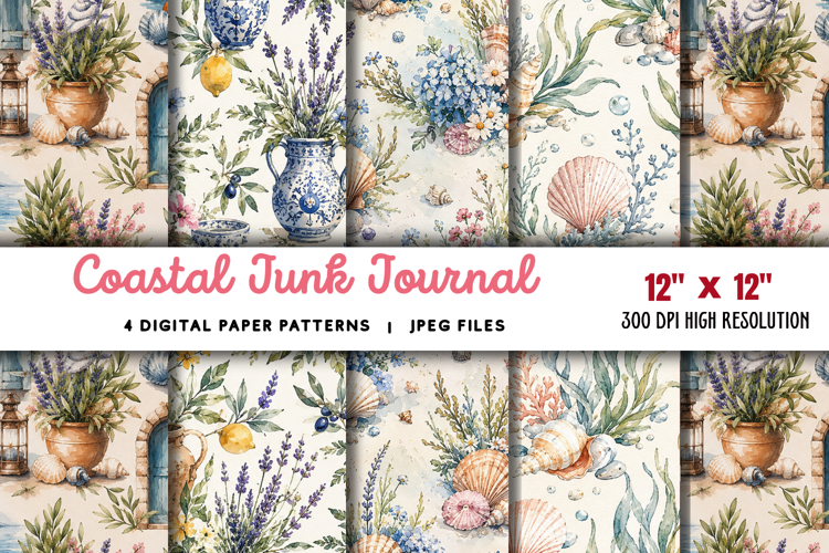 Coastal Junk Journal Pages JPG