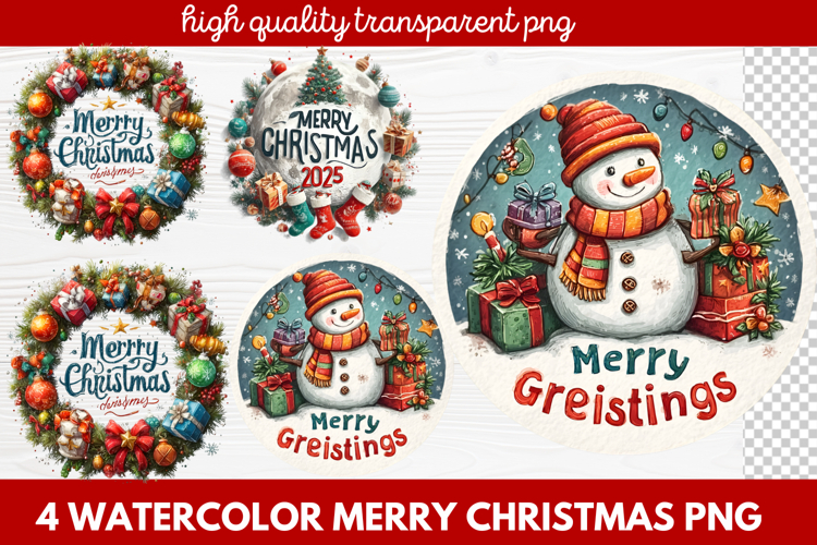 Christmas Watercolor Clipart Image 20