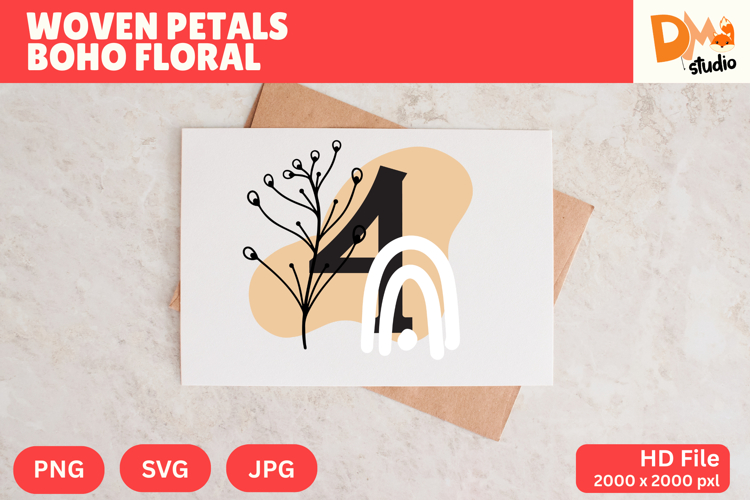 Floral Monogram Letter Svg Image 15