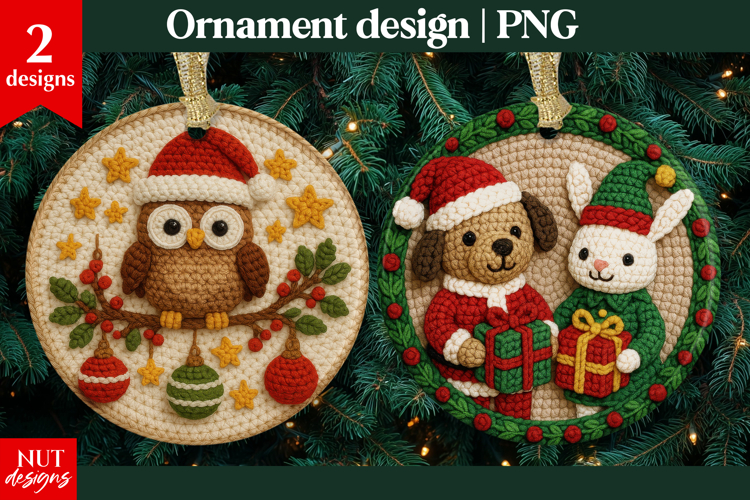 Christmas ornament Crochet animals, Woodland Baby Animals