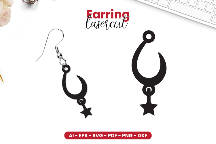 Earring LaserCut - Lasercut File