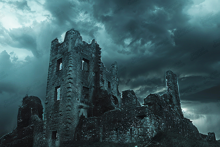 Rustic Cottage Garden Herb Patch Overhead View Background