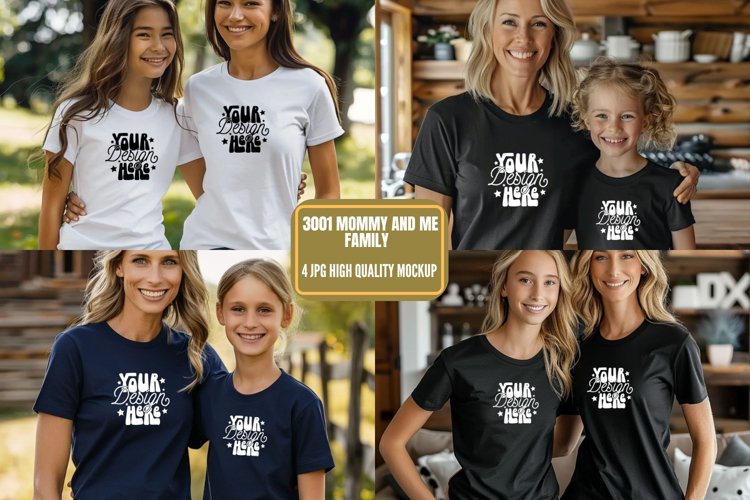 3001 Mommy and Me Family Mockup, Mommy And Me example image 1