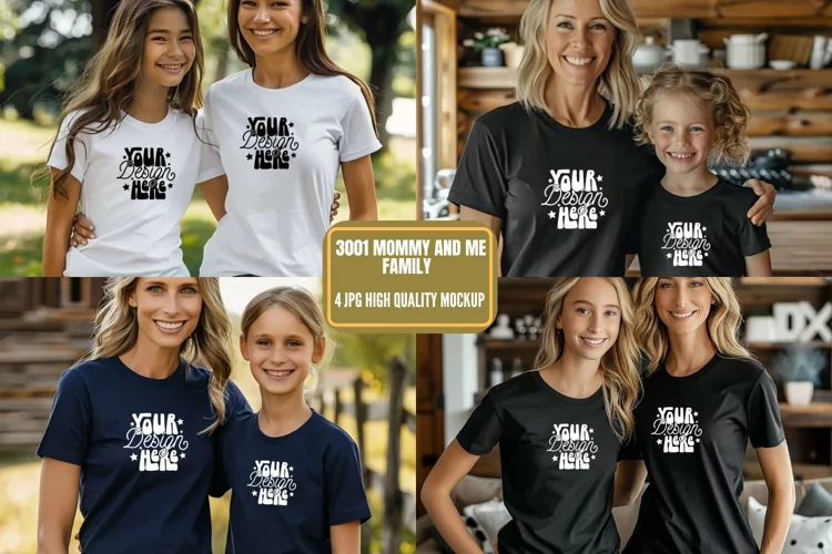 3001 Mommy and Me Family Mockup, Mommy And Me