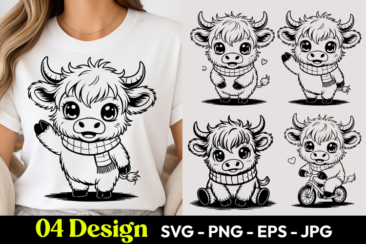 Baby Cow Svg Image 23