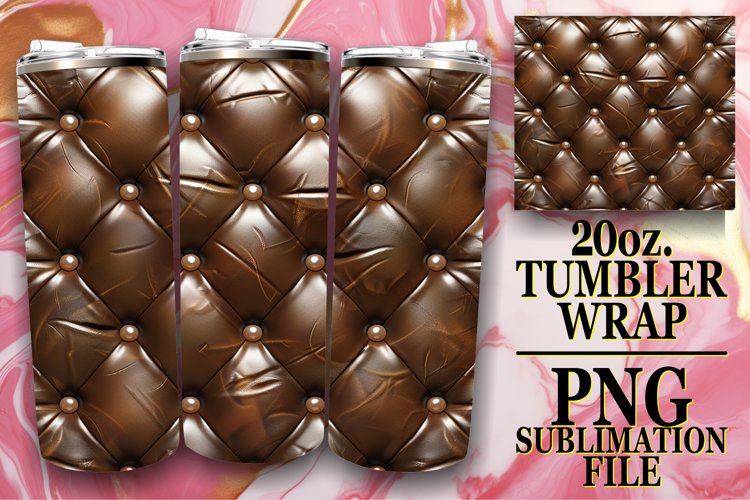 Quilted Effect Tumbler Wrap Sublimation example image 1