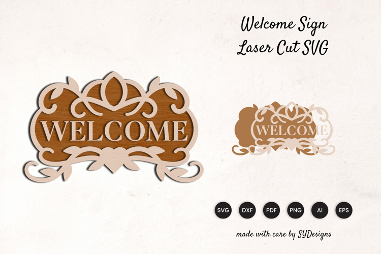 Welcome Sign Lasercut