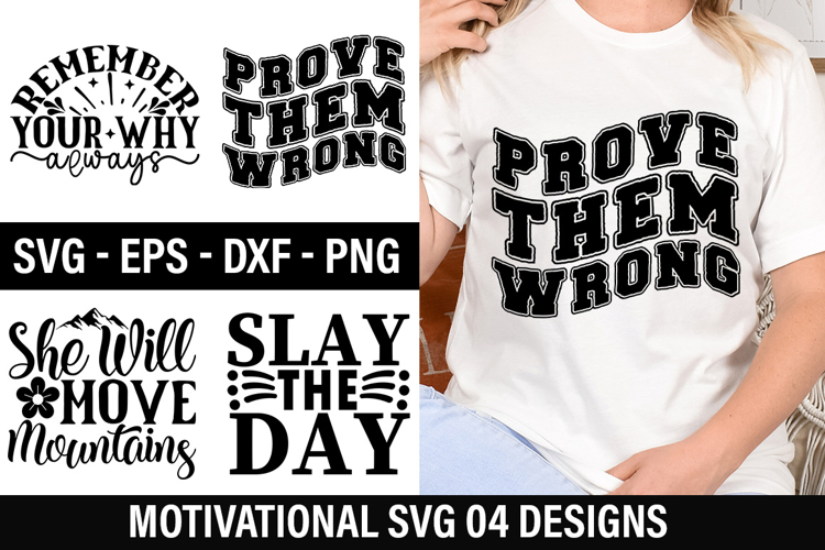 Motivational SVG Design -She Will Move Mountains