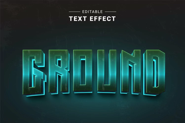 Editable Text Effect for Illustrator. Vector Graphic styles