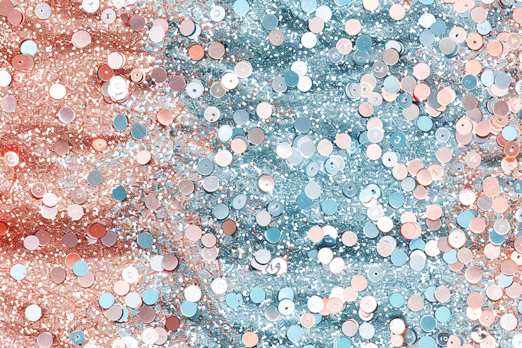 Iridescent Teal Gold Art Deco Stained Glass Texture