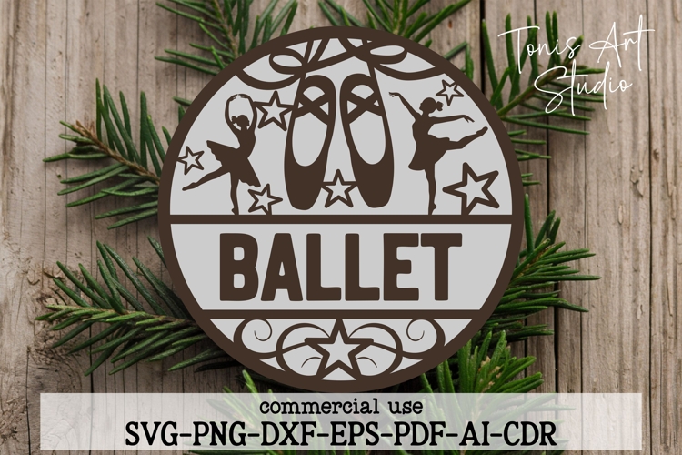 Ballet Shoes Name Sign Svg Laser Cut
