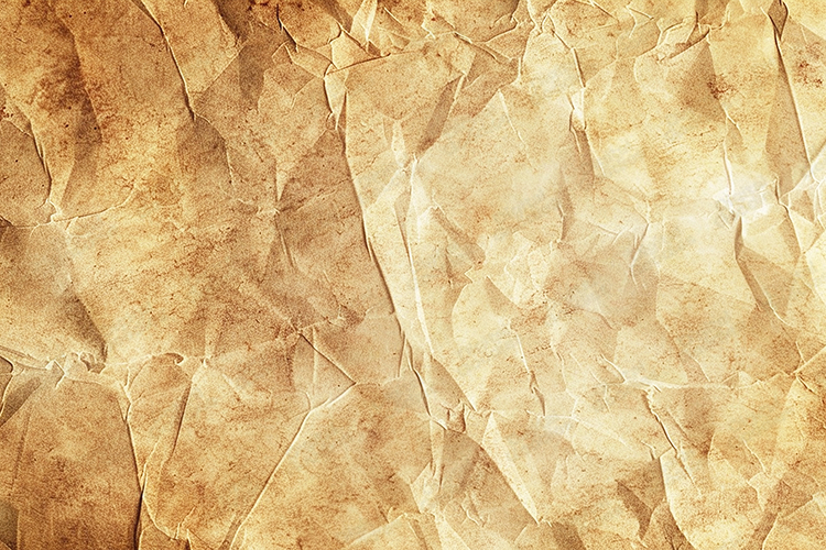 Vintage Aged Paper Texture with Soft Wrinkled Surface