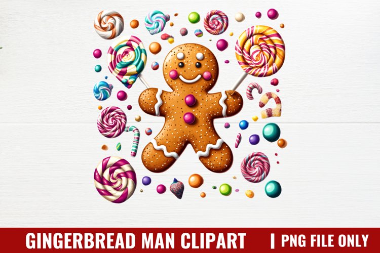 Gingerbread Man Clipart PNG