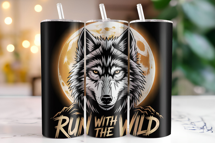 Run with the wild Tumbler Wrap | Sublimation | Tumblers