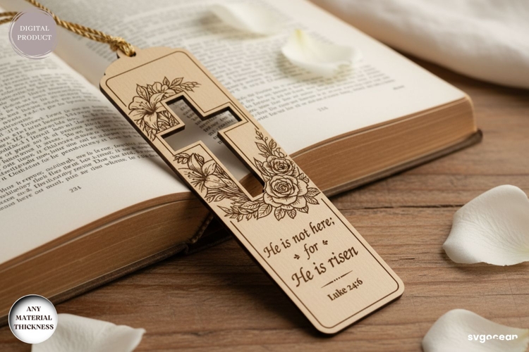 Christian Bookmark Laser Cut | Glowforge | SVG