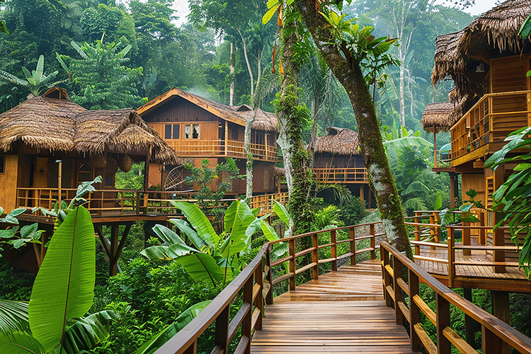 Rainforest Treehouse Eco-Lodge Jungle Resort Photo
