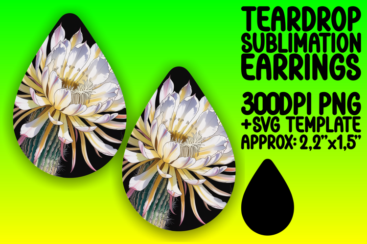 Playful Teardrop Earrings Design for Crafts , Flowers