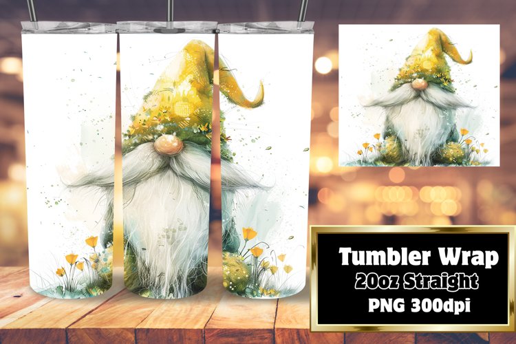 Springtime Gnome Sublimation Wrap