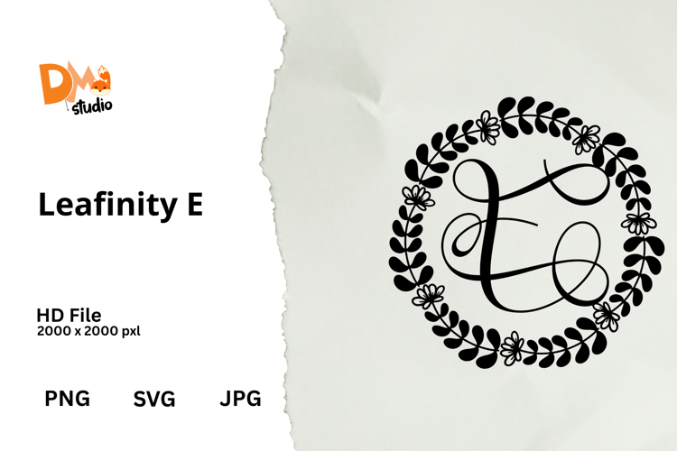 Floral Monogram Letter Svg Image 23