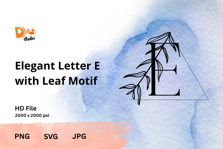 Leaf Monogram Svg Image 23