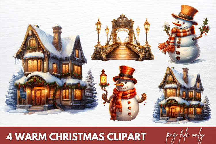Christmas Watercolor Clipart Image 7