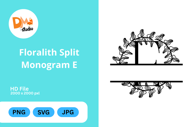 Floral Monogram Letter Svg Image 20