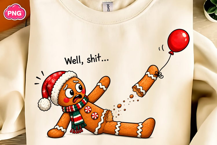 Well Shit Funny Christmas PNG, Trending Christmas PNG
