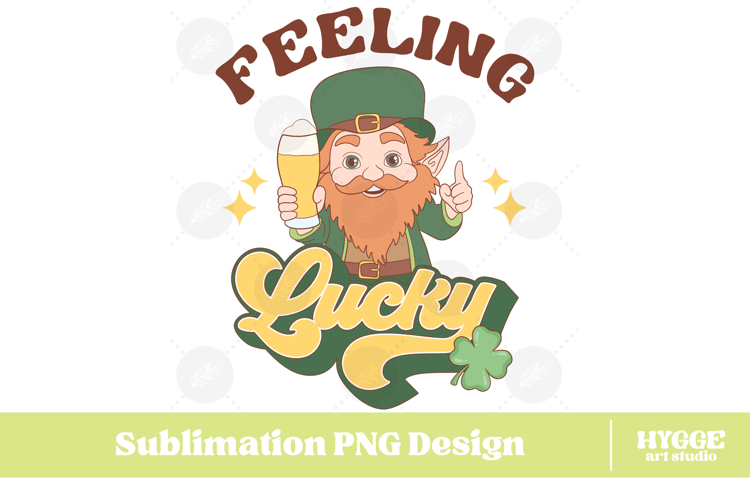 Happy St Patricks Day PNG DTF Irish Lucky Leprechaun Beer